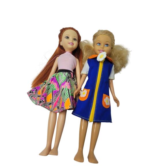 10" Duo of 2004 Vintage From Barbies Wee 3 Friends Line.  2 Friends - Picture 1 of 15